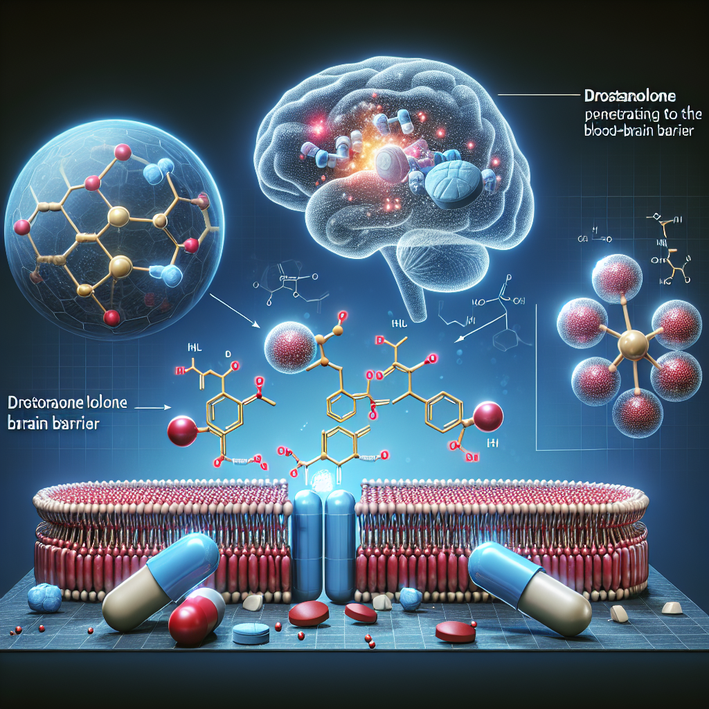 Blood-brain barrier penetration of drostanolone pillole